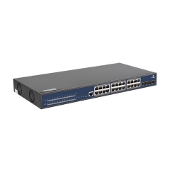 24*GE(RJ45, POE)+4*10GE/GE(SFP+) switch