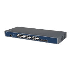 24*GE(RJ45)+4*10GE/GE(SFP+) switch