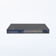 24*GE(RJ45, POE)+4*10GE/GE(SFP+) switch